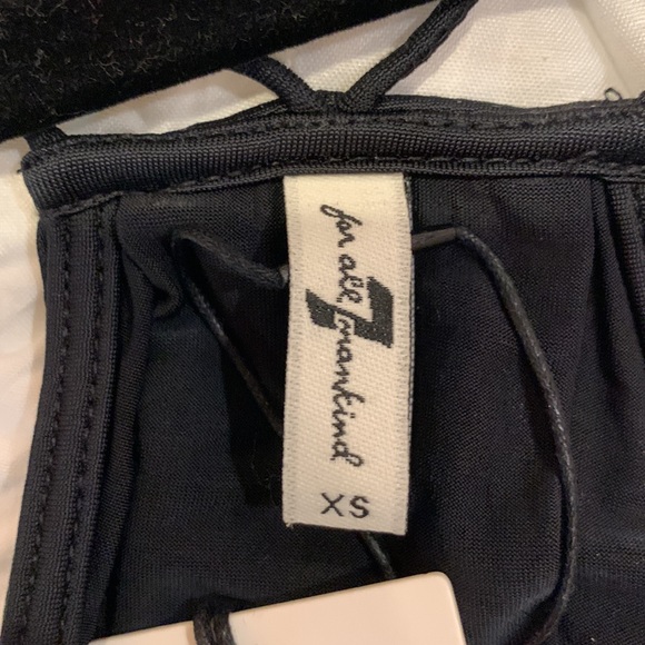 NWT 7 For All Mankind tank top. Black. Size XS. Perfect ! - Picture 10 of 11